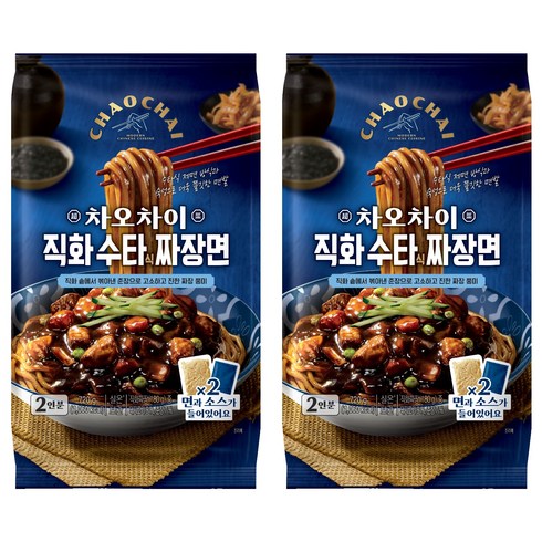 차오차이 직화 수타식 짜장면 720g 2인분, 2개
