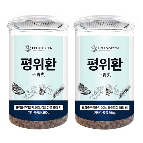 헬로우그린 평위환 통, 350g, 2개