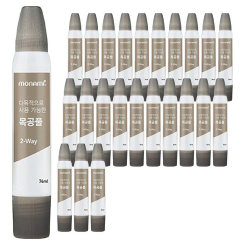 모나미 다목적으로 사용 가능한 목공풀 2way, 74ml, 24개