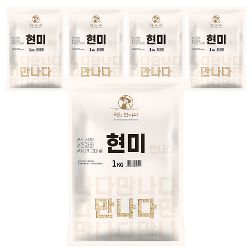 곡물을만나다 국산 현미, 1kg, 5개
