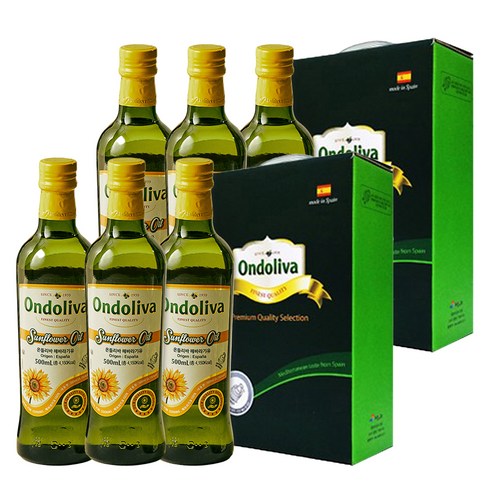 온돌리바 해바라기유 500ml 3P, 2세트