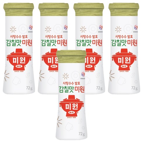 미원 사탕수수발효 감칠맛, 72g, 5개
