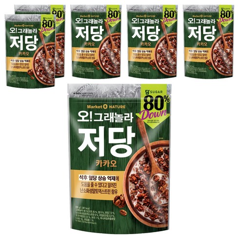 오그래놀라 오리온 저당 카카오 시리얼, 6개, 330g