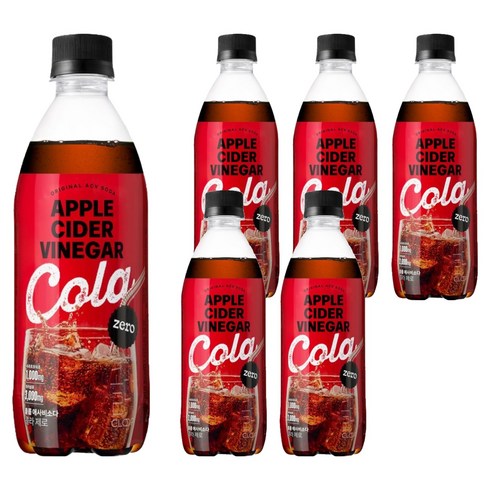 클룹 애사비소다 제로 콜라, 6개, 500ml