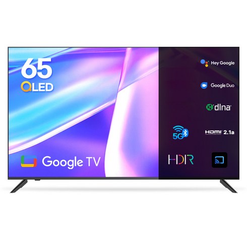 이노스 4K UHD QLED 구글 스마트 TV, 164cm(65인치), S6511KU, 무타공 벽걸이형(추가비용발생), 방문설치
