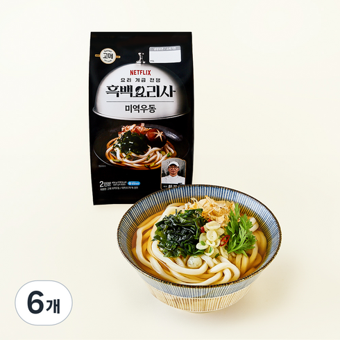 고메 흑백요리사 최강록셰프 미역우동, 454g, 6개