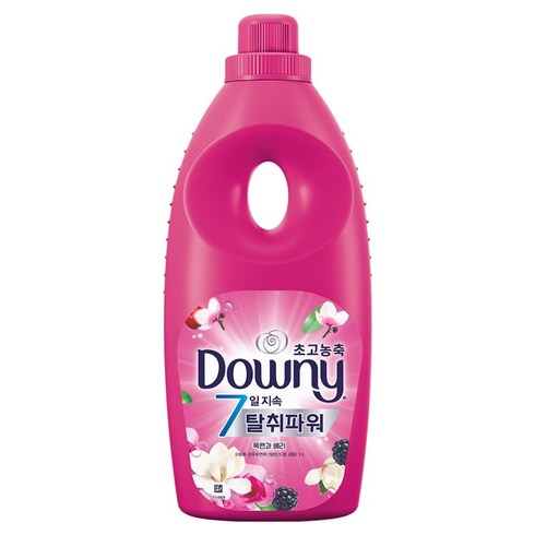 다우니 7일지속 탈취파워 초고농축 섬유유연제 목련과 베리향 본품, 1L, 1개