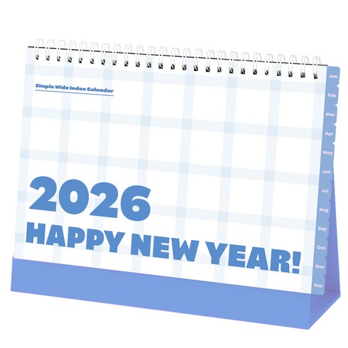 탐사 2026 심플 와이드 인덱스 캘린더, 1개