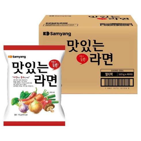 삼양 맛있는라면 115g, 40개