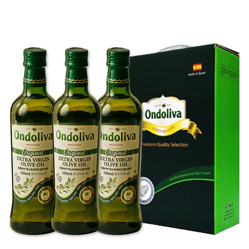 온돌리바 엑스트라버진 올리브유 500ml 3P, 1세트