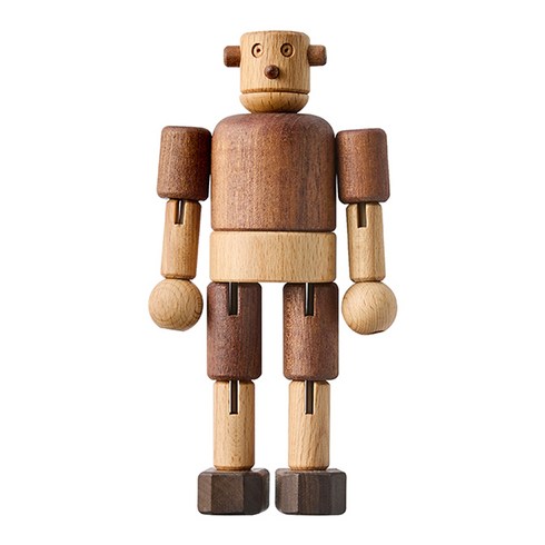 숲소리 목각인형 씩씩이 원목장난감, 혼합색상, 1개