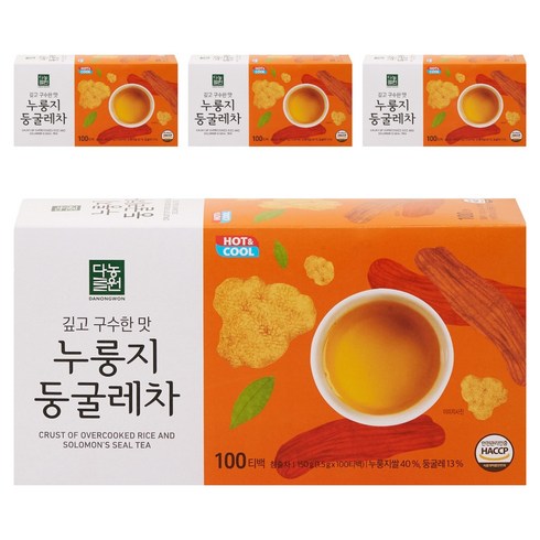 다농원 누룽지 둥굴레차, 1.5g, 100개입, 4개