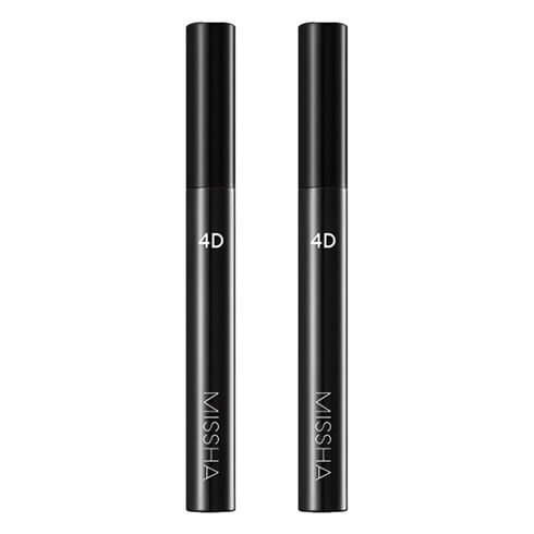 미샤 4D 마스카라 7 g, 블랙, 2개