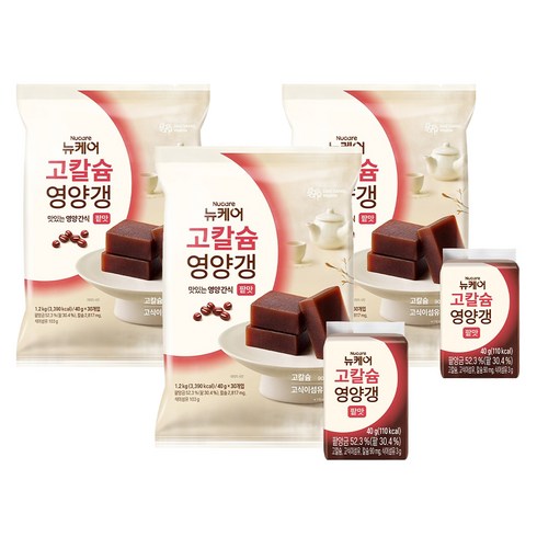 뉴케어 정품 고칼슘 영양갱, 1.2kg, 3개