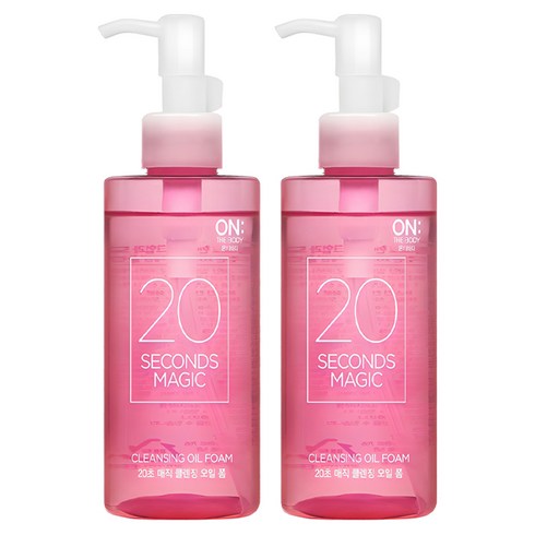 온더바디 20초 매직 클렌징 오일 폼, 200ml, 2개