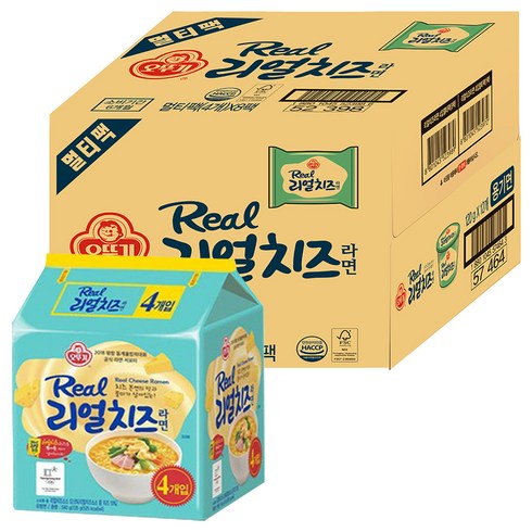 오뚜기 리얼치즈라면 135g, 32개