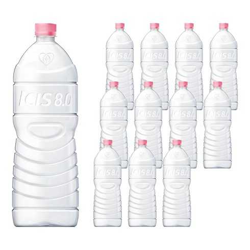 아이시스 8.0 ECO 생수 무라벨, 2L, 12개