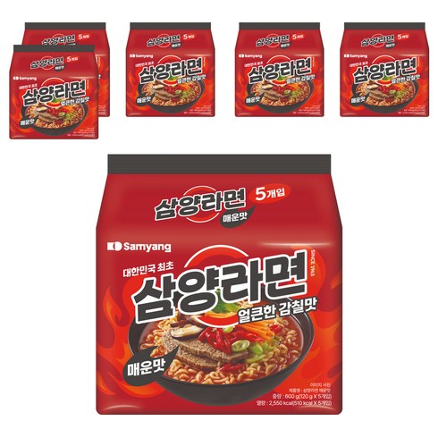 삼양라면 매운맛 120g, 30개