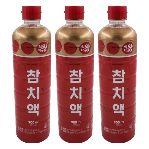 식자재왕 참치액, 900ml, 3개