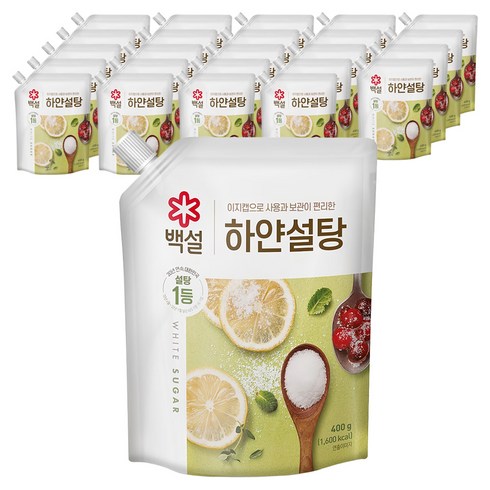 백설 하얀설탕, 400g, 25개