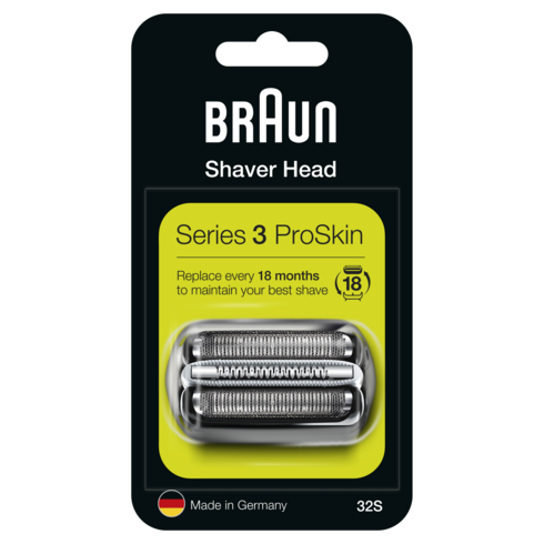 BRAUN 면도기 날망세트, 32S, 실버