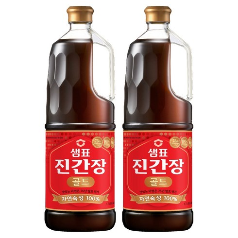 샘표 진간장 골드, 1.7L, 2개