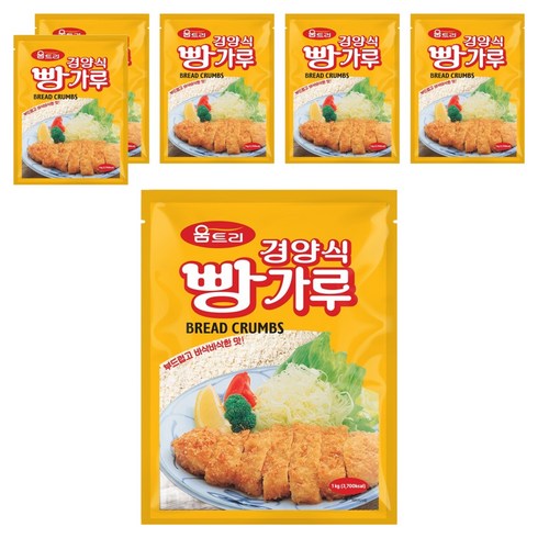 움트리 경양식 빵가루, 1kg, 6개