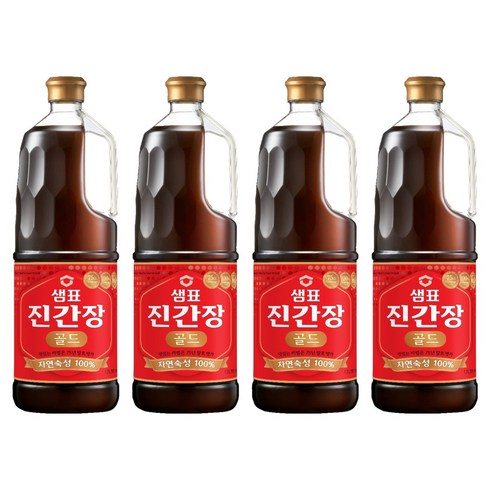 샘표 진간장 골드, 1.7L, 4개