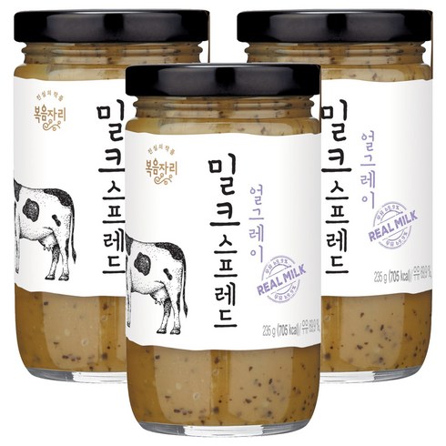 복음자리 밀크스프레드 얼그레이, 235g, 3개
