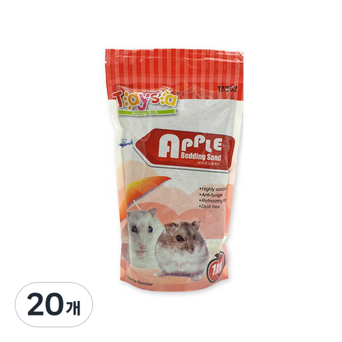 테이사 벤토나이트 사과 화장실모래, 1kg, 20개