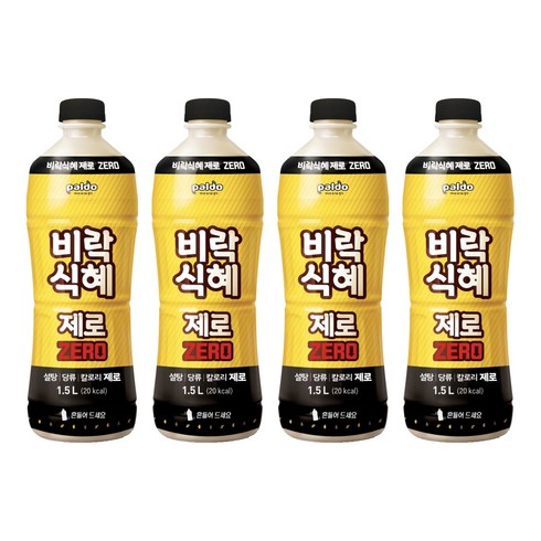 팔도 비락식혜 제로, 1.5L, 4개