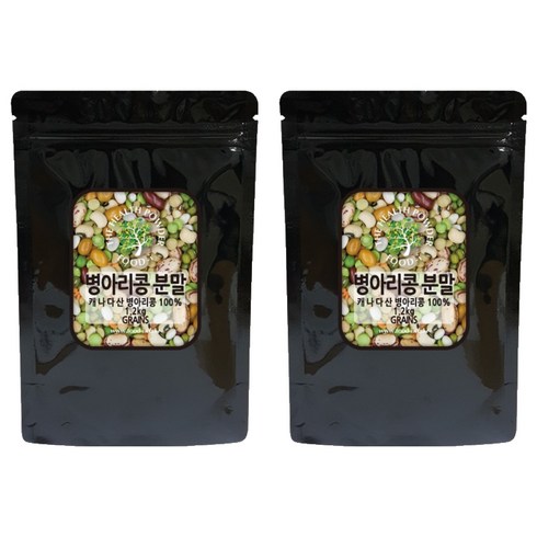 캐나다산 병아리콩 분말, 1.2kg, 2개