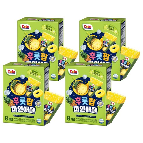 돌 후룻팝 파인애플 8p, 62ml, 4개