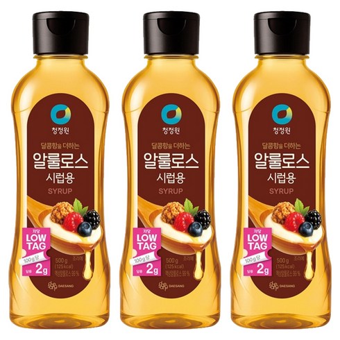 청정원 알룰로스 시럽용, 500g, 3개