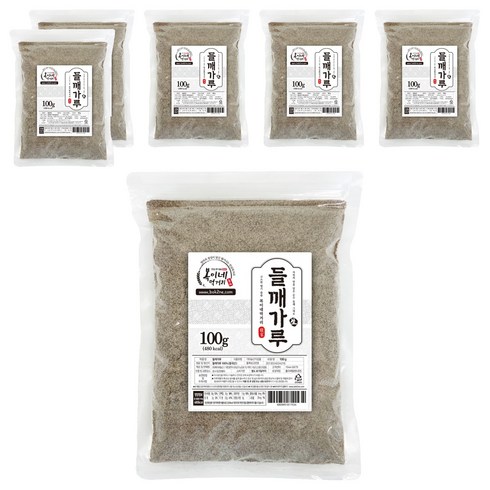 복이네먹거리 중국산 껍질째 들깨가루 탕용, 100g, 6개