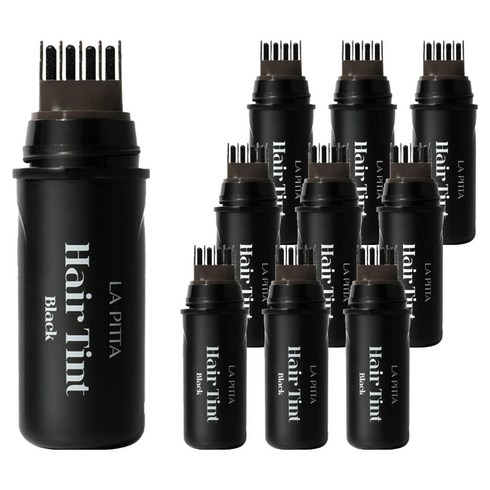 라피타 새치커버 헤어틴트 10ml, 블랙, 10개