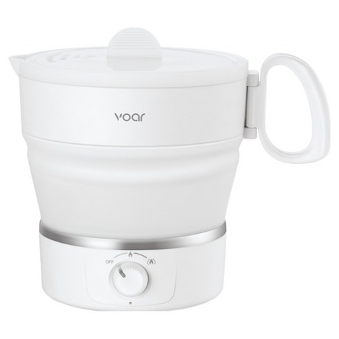 보아르 폴더블 휴대용 접이식 프리볼트 여행용 전기포트, VPEP-004WH