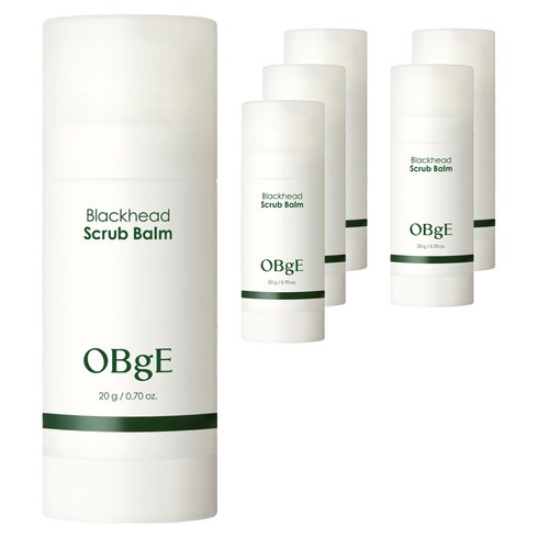 OBge 블랙헤드 스틱 스크럽 밤, 20g, 6개, 1개입