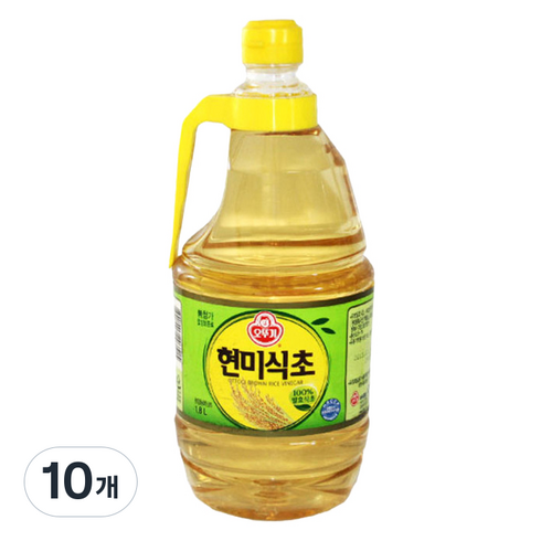 오뚜기 현미식초, 1.8L, 10개