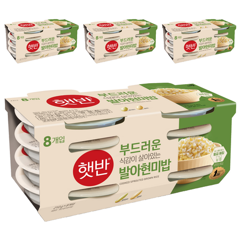 햇반 발아현미밥, 210g, 32개
