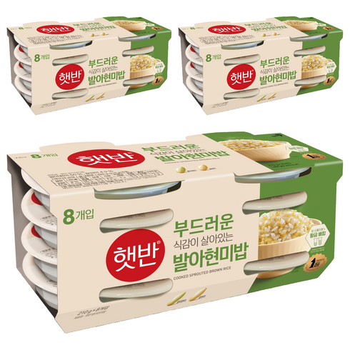 햇반 발아현미밥, 210g, 24개