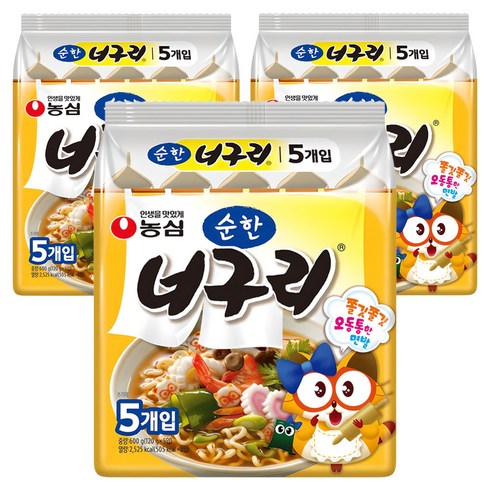 너구리 순한맛 120g, 15개
