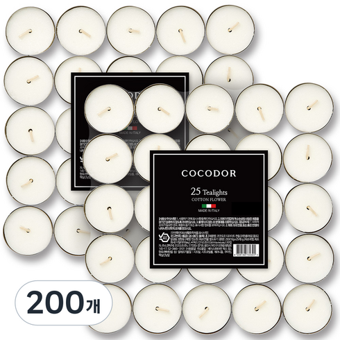 코코도르 티라이트, 코튼플라워, 10g, 200개