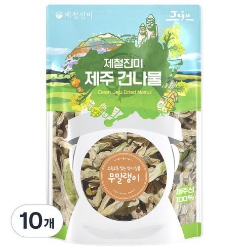 제철진미 제주산 무말랭이, 10개, 100g