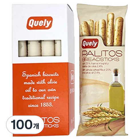 퀼리 통밀 브래드스틱, 50g, 100개