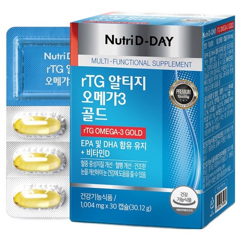 뉴트리디데이 rTG 알티지 오메가3 골드, 30정, 1개