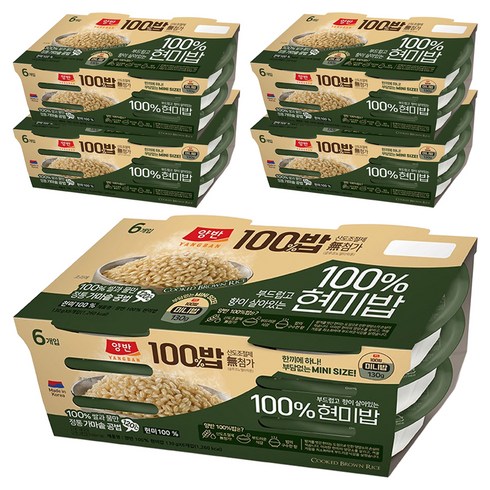 양반 100% 현미밥, 30개, 130g