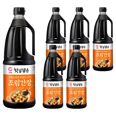 햇살담은 조림간장, 1.7L, 6개