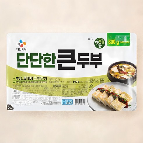행복한콩 단단한 큰두부, 800g, 5개