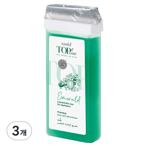 이탈왁스 탑 라인 카트리지 에메랄드 왁스, 100ml, 3개